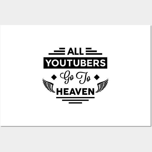 All YouTubers Go To Heaven Wall Art by TheArtism